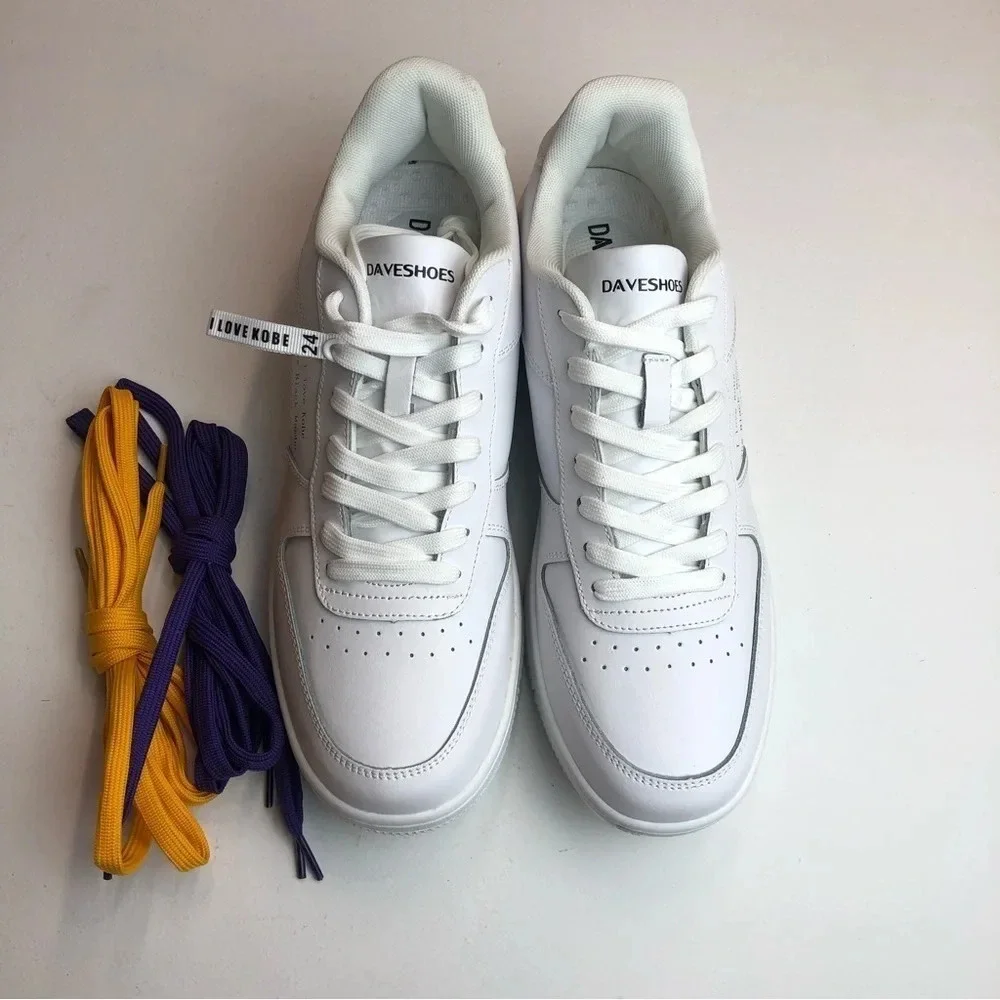DAVESHOES Mamba 24 White Mens Sneaker - Picture 8 of 14